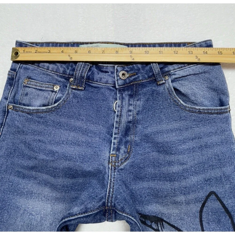 Off-White C/O Virgil Abloh Main Label Men’s Skinny Jeans Size 30 Made In Italy